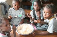 Schulessen in Afrika